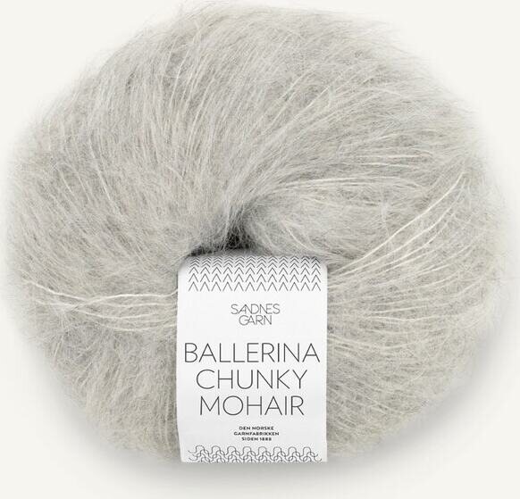 Sandnes Garn Ballerina Chunky Mohair 1022 Gråmelert