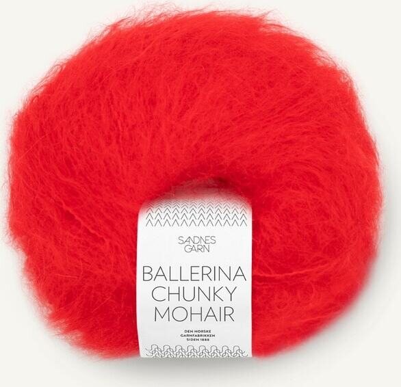 Sandnes Garn Ballerina Chunky Mohair 4018 Scarlet Red