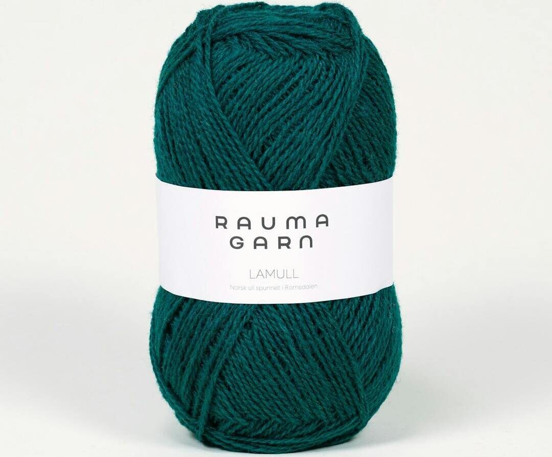 Rauma Garn Lamullgarn 31 Dyp grønn