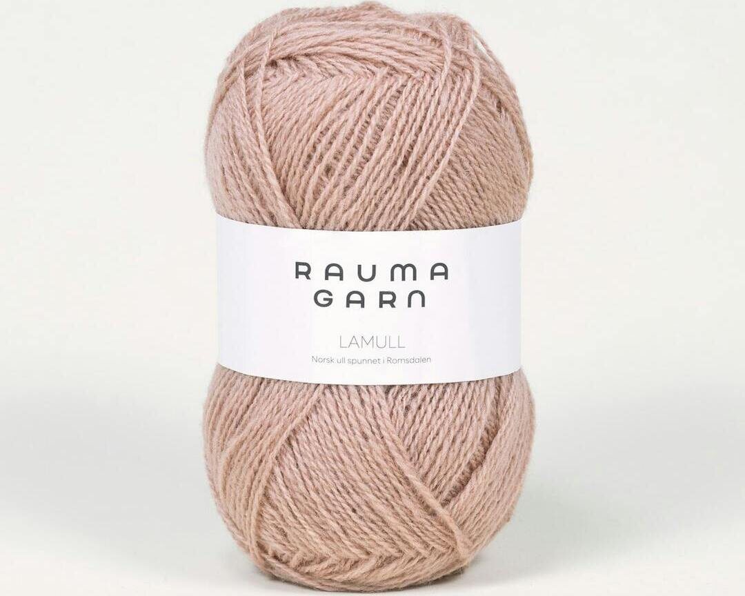 Rauma Garn Lamullgarn 52 Støvet rosa