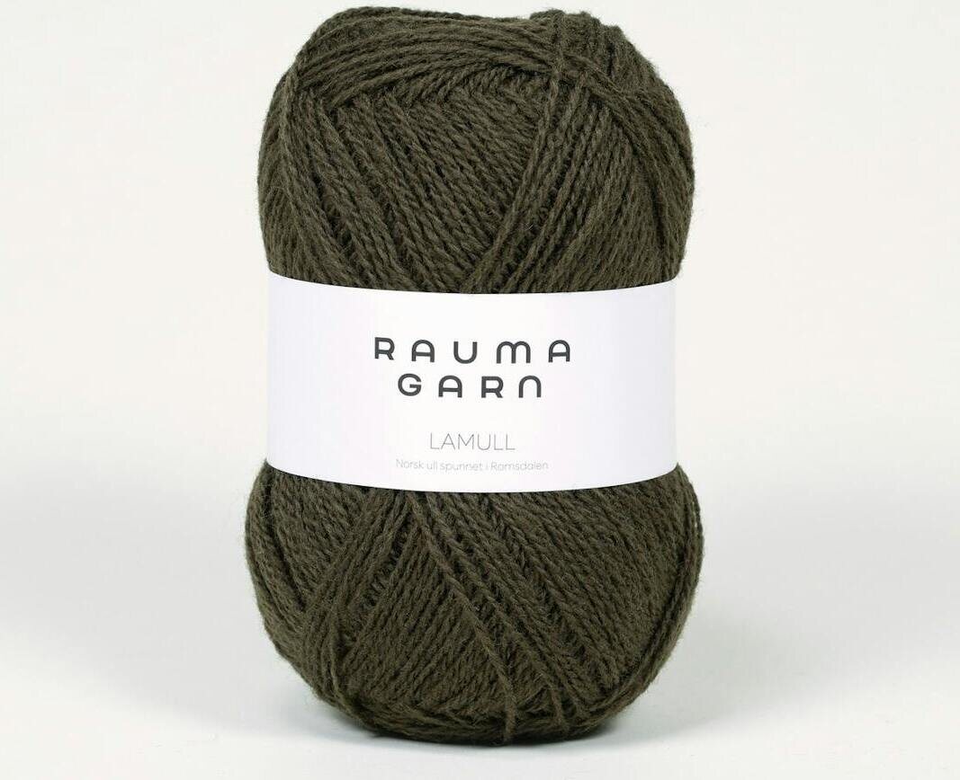 Rauma Garn Lamullgarn 486 Mørk mosegrønn