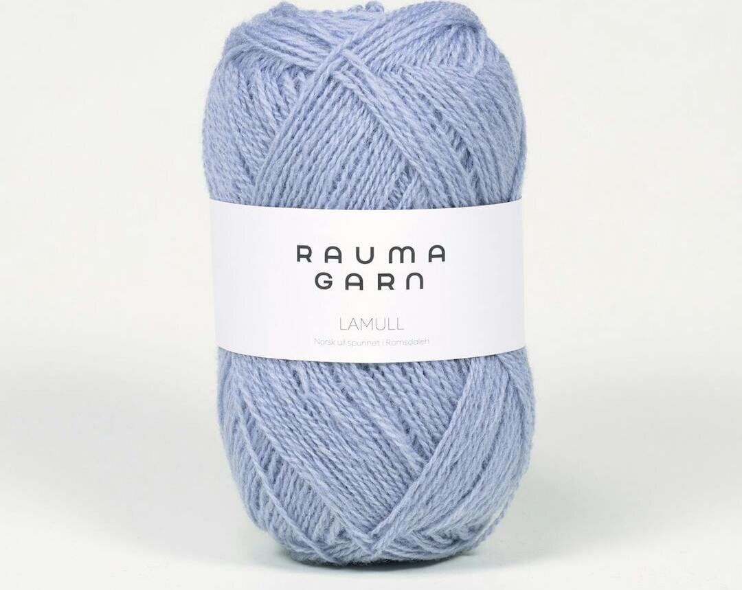 Rauma Garn Lamullgarn 37 Blå puddel