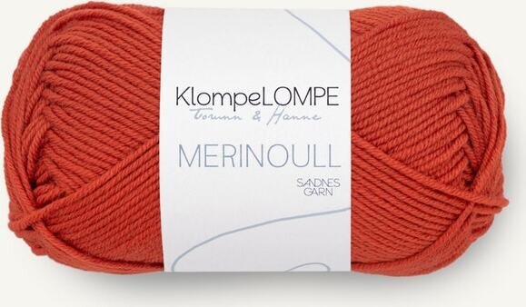 Sandnes Garn KlompeLOMPE Merinoull 3837 Rød Telg