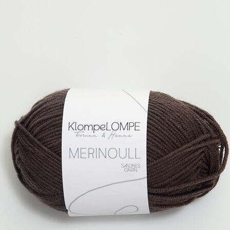 Sandnes Garn KlompeLOMPE Merinoull 3081 Mørk brun