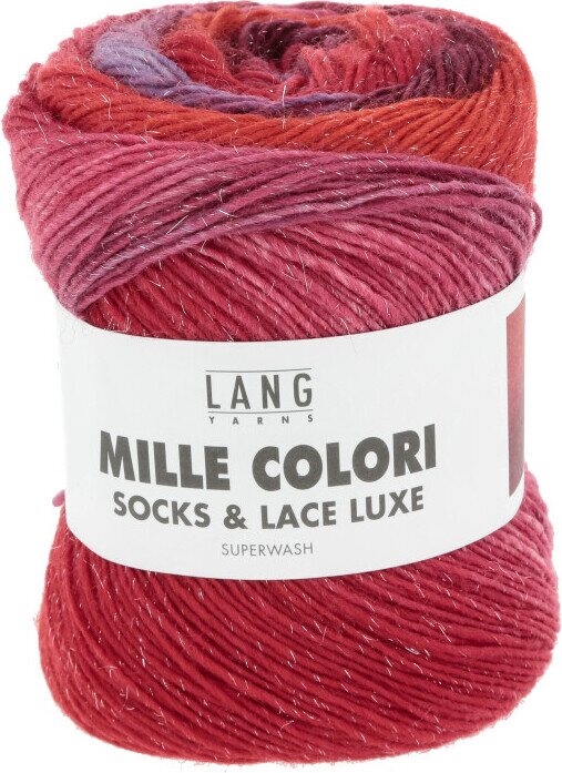Lang Yarns Mille Colori Socks & Lace Luxe 217 Punaisen sävyt