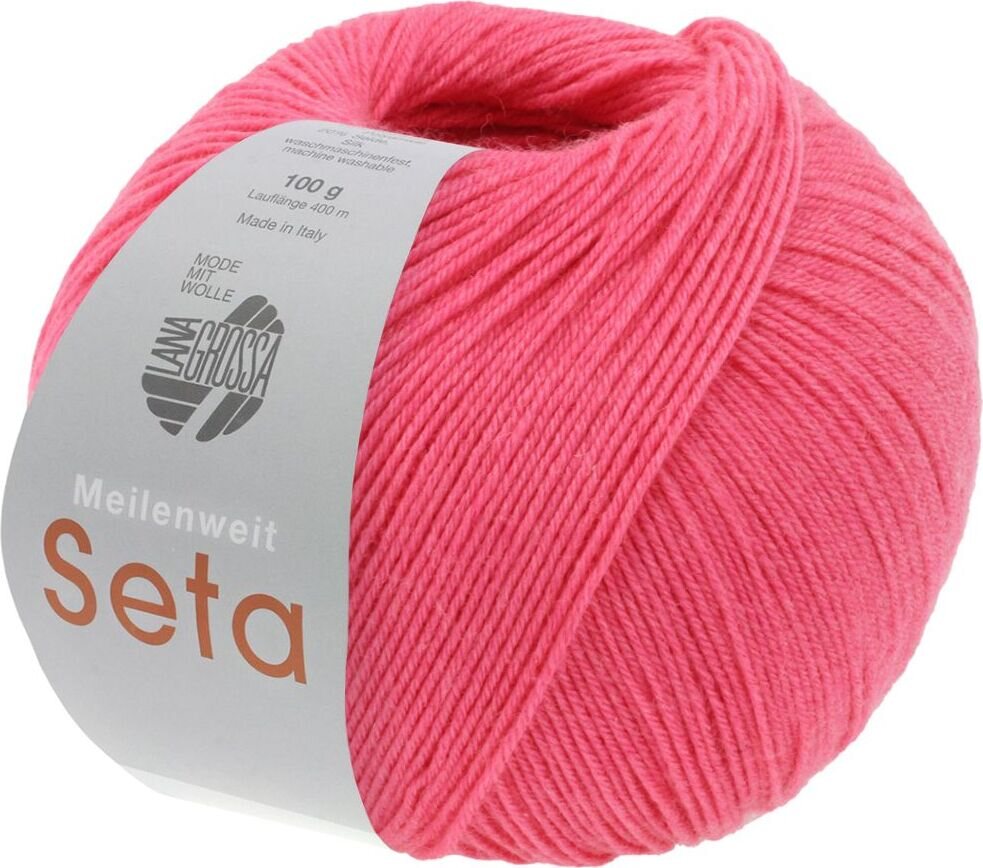 Lana Grossa Meilenweit 100 Seta 33 Tumma roosa