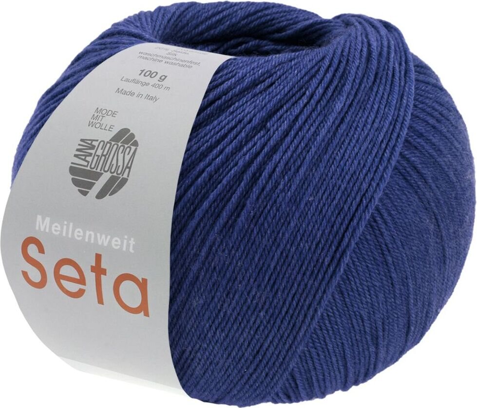 Lana Grossa Meilenweit 100 Seta 45 Royal sininen