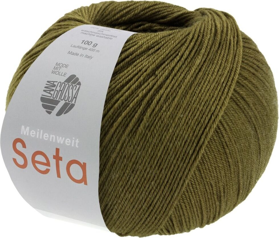 Lana Grossa Meilenweit 100 Seta 46 Sammalenvihreä