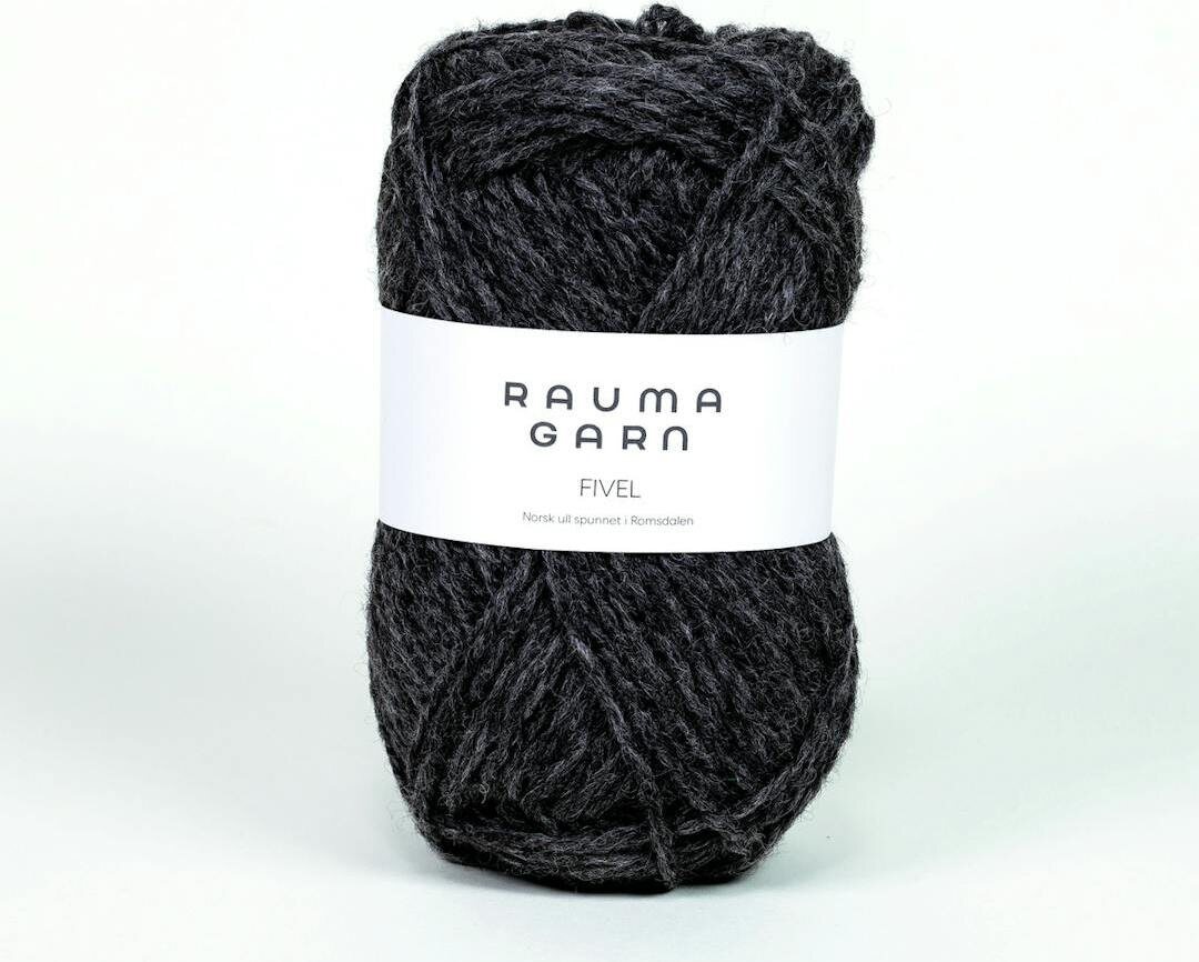 Rauma Garn Fivel 214 Koksgrå melert