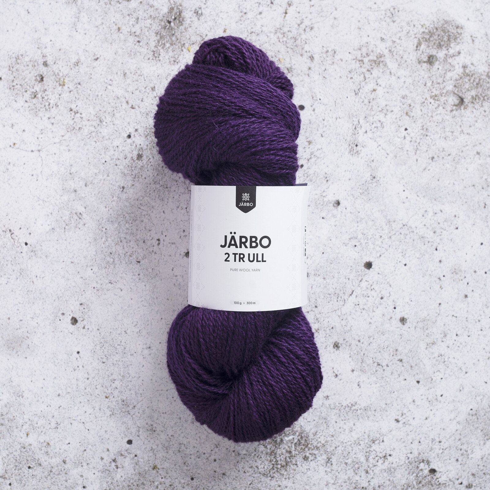 Järbo Garn Svensk Ull 2-säikeinen (Järbo 2 trä) 74131 Raisin shake