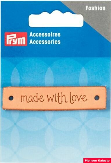 Prym Nahkainen ompelumerkki Made with love