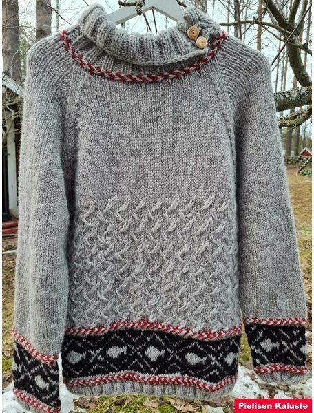 Kojonselkä-neule M Harmaa