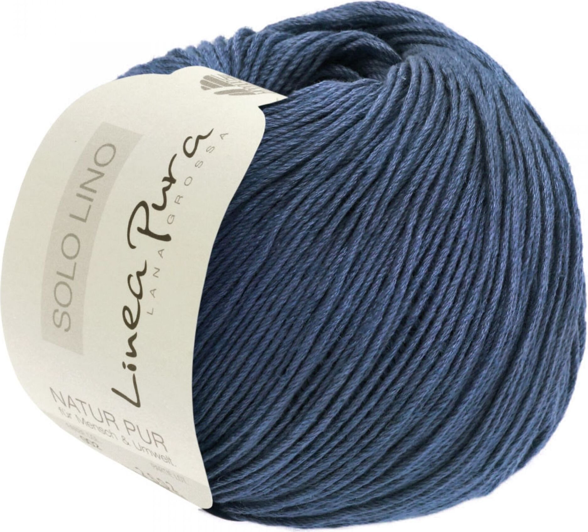 Lana Grossa Solo Lino 13 Stahlblau