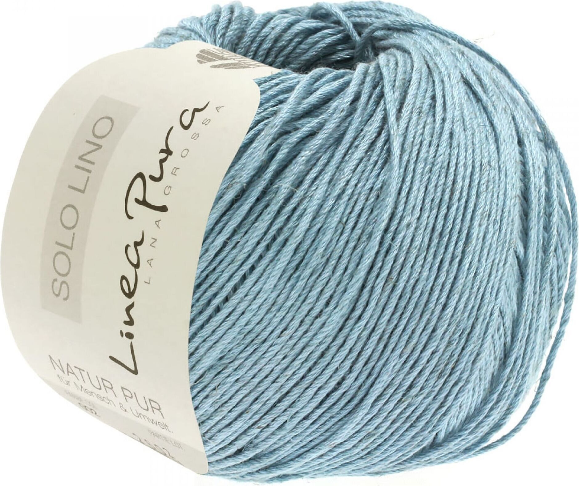 Lana Grossa Solo Lino 22 Türkisgrau
