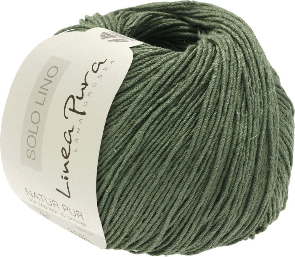 Lana Grossa Solo Lino 37 Khakigrün