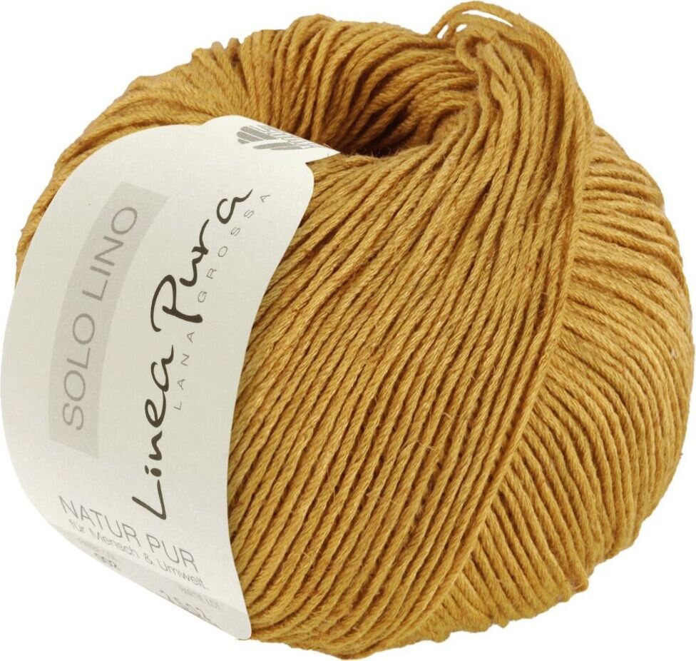 Lana Grossa Solo Lino 70 Senfgelb