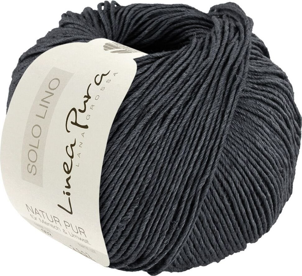 Lana Grossa Solo Lino 77 Anthrazit