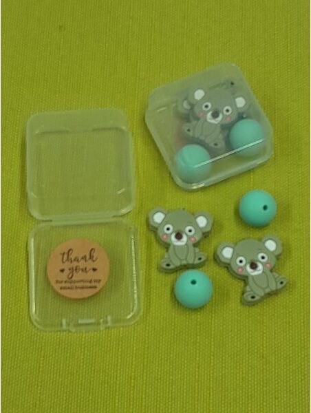 NannakoiKnits Puikkostopparit Koala, 2 paria Harmaa