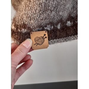 Nahkapaperimerkki taitettava lankasydän