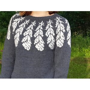 Ohuempi Sulka kaarrokeneule ohje XS-4XL TULOSTEENA