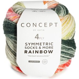 Katia SYMMETRIC SOCKS & MORE - RAINBOW