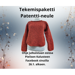 Patentti-neule tekemispaketti koko S-M