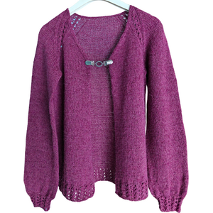 Ohut Sumu neuletakki PDF-ohje