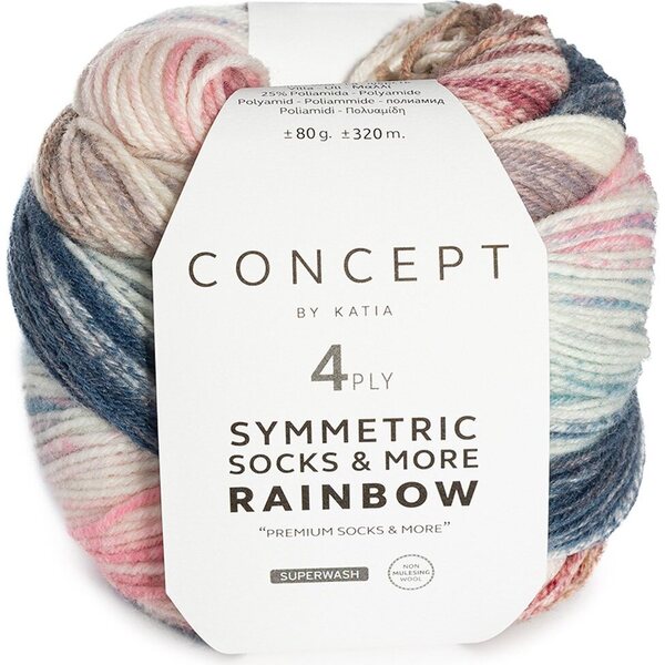 Katia SYMMETRIC SOCKS & MORE - RAINBOW